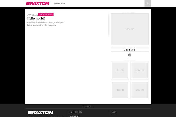Braxton theme site design template sample
