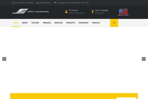 Industry theme site design template sample
