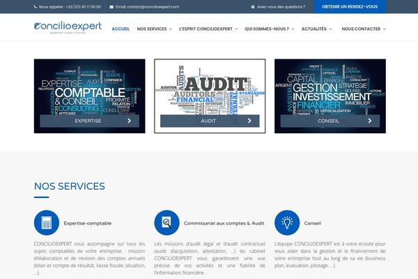 Finance theme site design template sample
