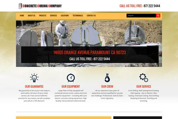 Concrete theme site design template sample