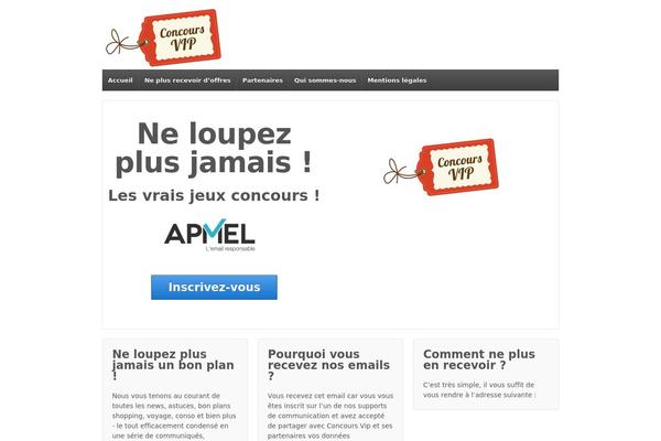 concours-vip.com site used Responsive