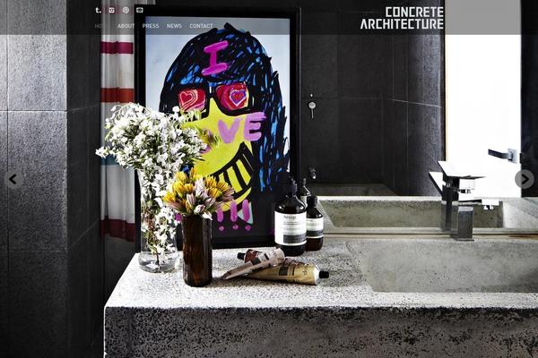 Concrete theme site design template sample