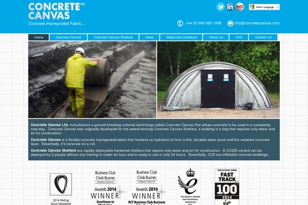 concretecanvas.co.uk site used Concrete