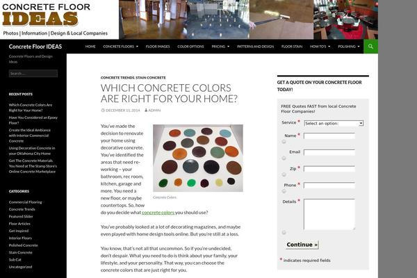 Twenty Fourteen theme site design template sample
