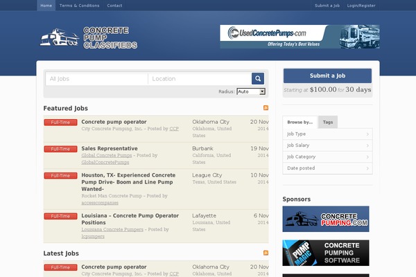 Jobroller theme site design template sample