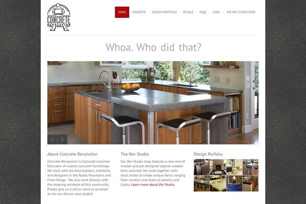 Bigbang theme site design template sample