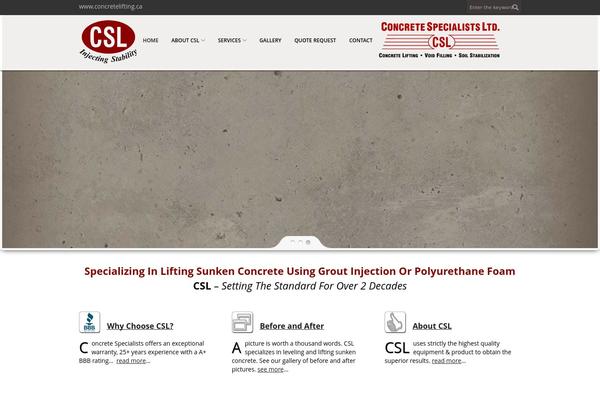 Rockefeller theme site design template sample
