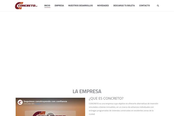 The7 Child theme site design template sample