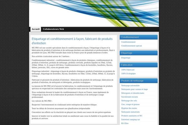 Graphene theme site design template sample