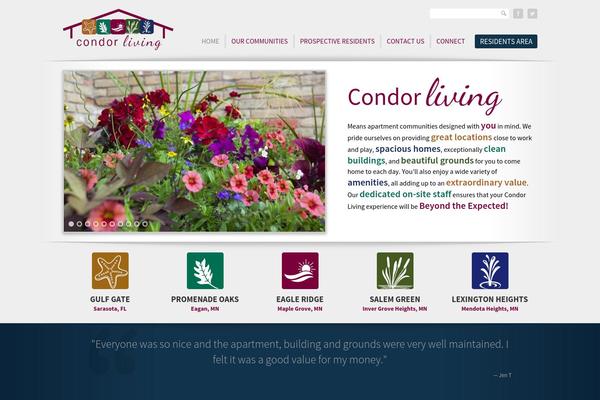 Condor theme site design template sample