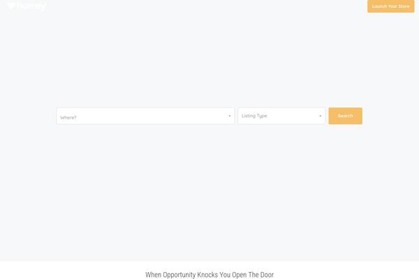 Homey theme site design template sample