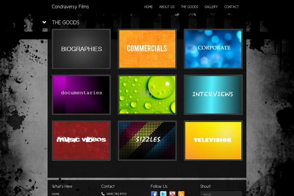Black Label theme site design template sample
