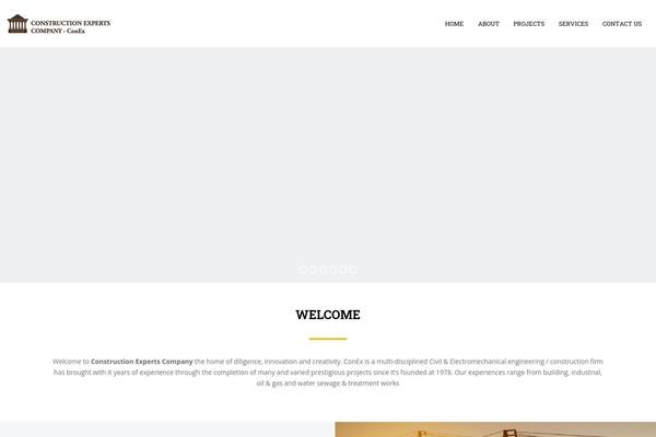 Construct theme site design template sample