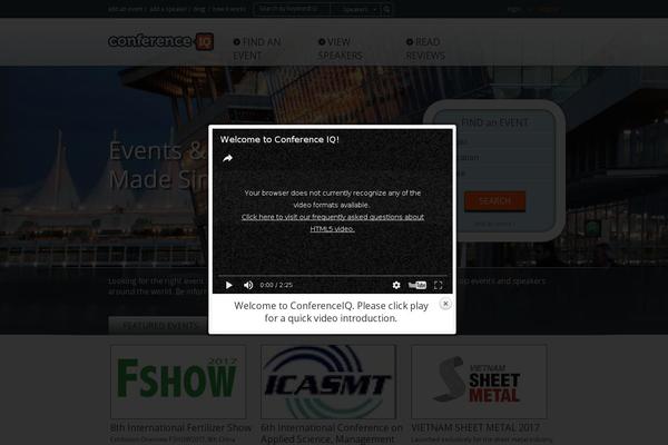 conferenceiq.com site used Ciq