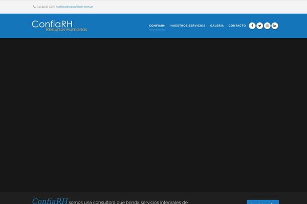 Site using Go_portfolio plugin