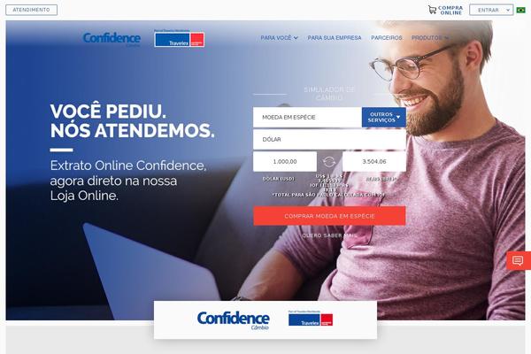 Confidence theme site design template sample