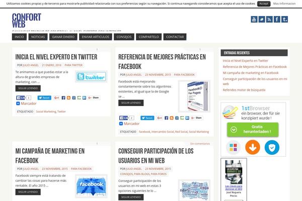 Parabola theme site design template sample