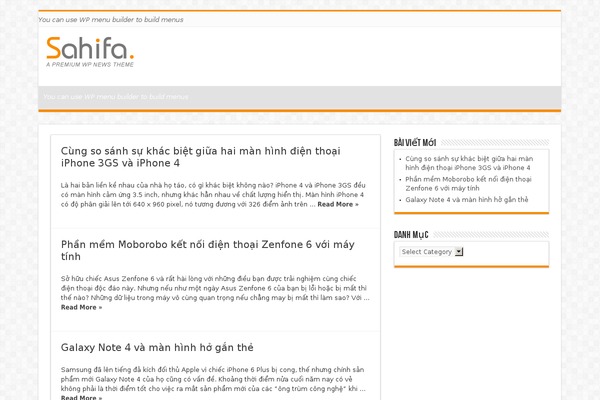 WordPress website example screenshot