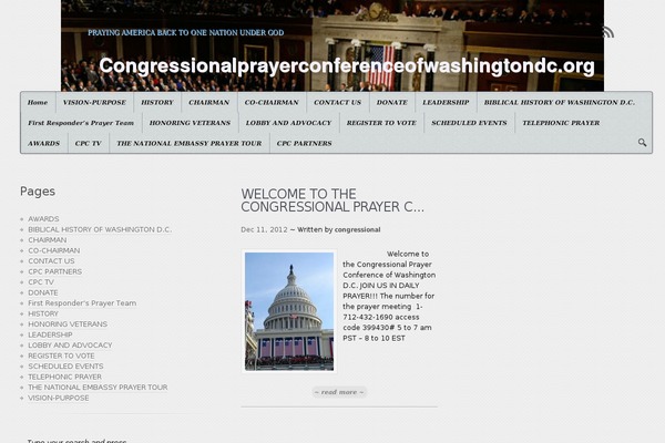 congressionalprayerconferenceofwashingtondc.org site used Pureline