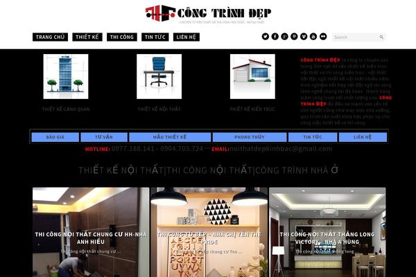 congtrinhdep.com site used Responsiveportfoliodessign