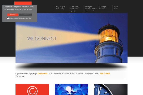 connecta.si site used Connecta
