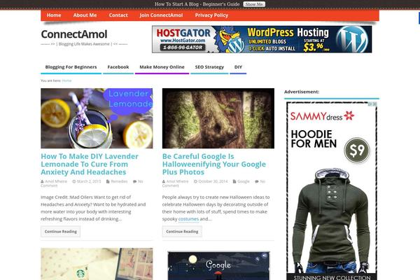 MesoColumn theme site design template sample