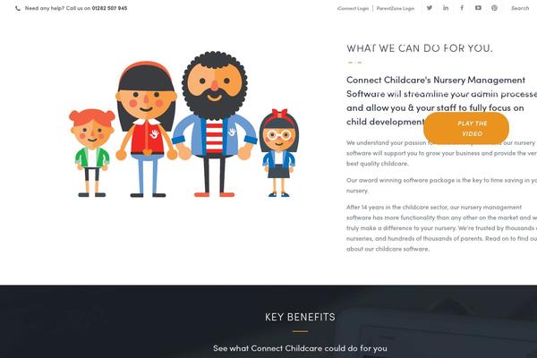 Connect theme site design template sample