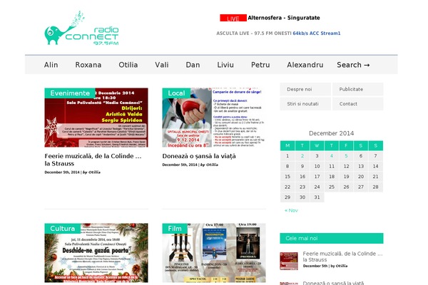 Connect theme site design template sample
