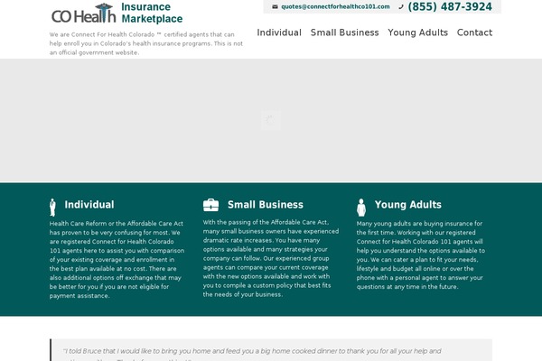 connectforhealthco101.com site used Health-insurance