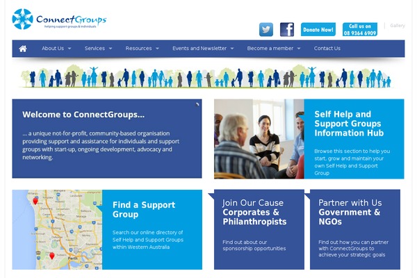 Cacoon theme site design template sample