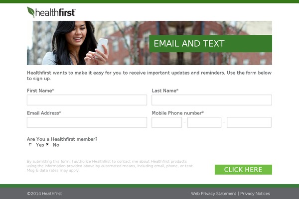 connecthf.org site used Healthfirst