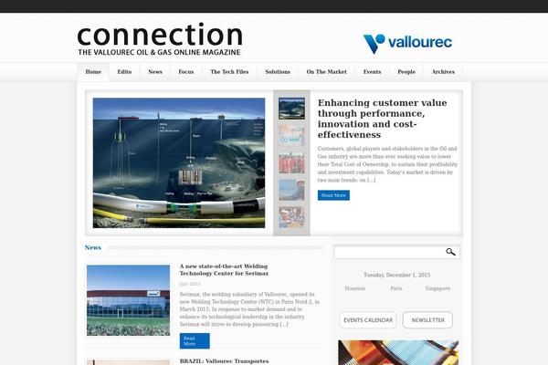 Broadcast theme site design template sample