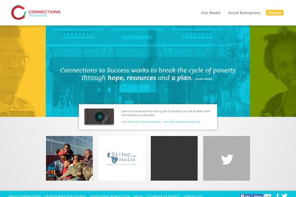 Connections theme site design template sample