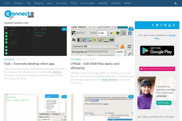 Site using Sassy Social Share plugin