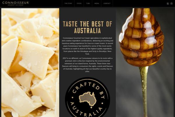 connoisseuricecream.com.au site used Connoisseur
