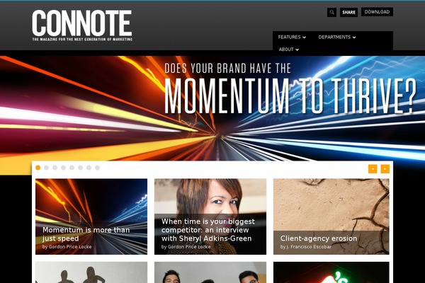 Magazine theme site design template sample