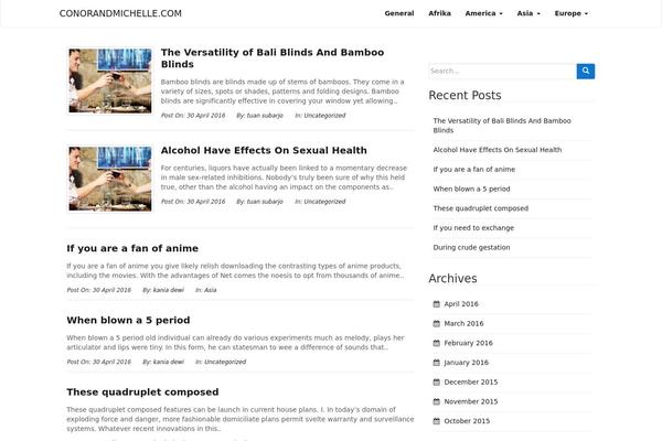 conorandmichelle.com site used Arwana