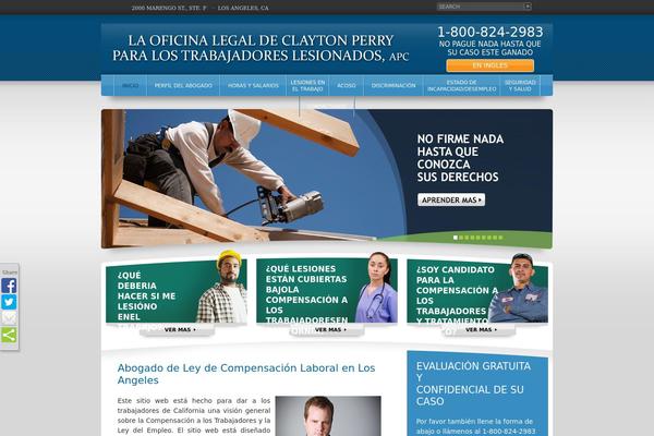 Universal theme site design template sample