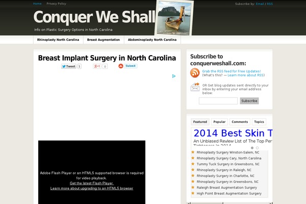 conquerweshall.com site used ThrillingTheme