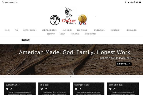 Oxygen Child theme site design template sample
