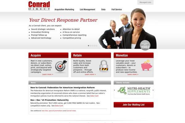 conrad theme websites examples