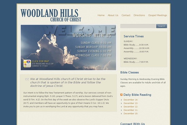Ecclesia theme site design template sample