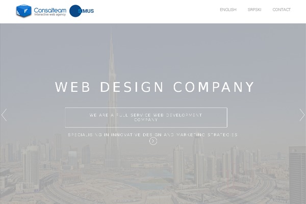 Visia theme site design template sample
