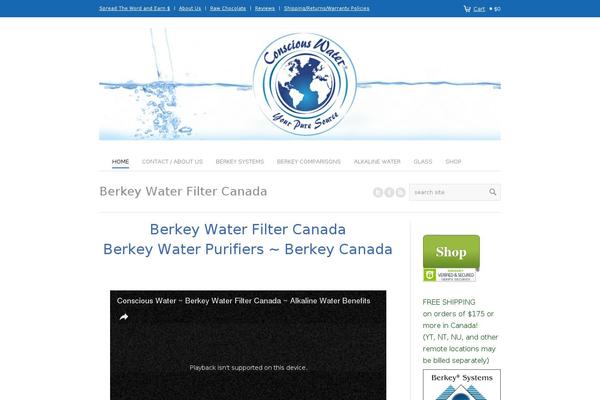 consciouswater.ca site used WP Bootstrap Starter
