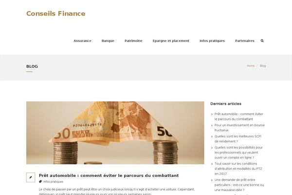 Finance theme site design template sample