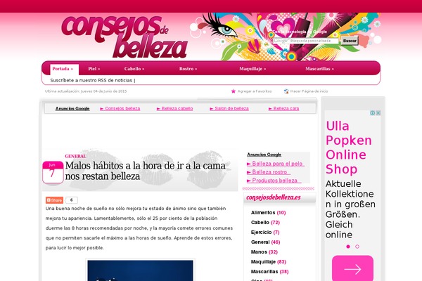 Blog theme site design template sample