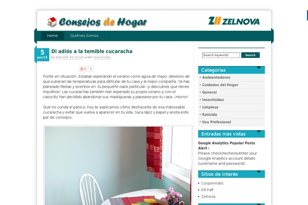 iDream theme site design template sample