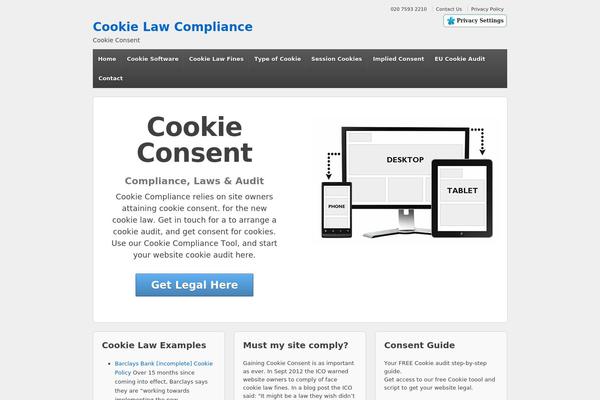 consentcookie.com site used Eu-cookie-law