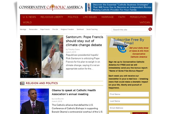 conservativecatholicamerica.com site used Cca