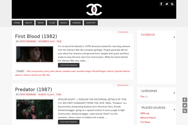 Parabola theme site design template sample